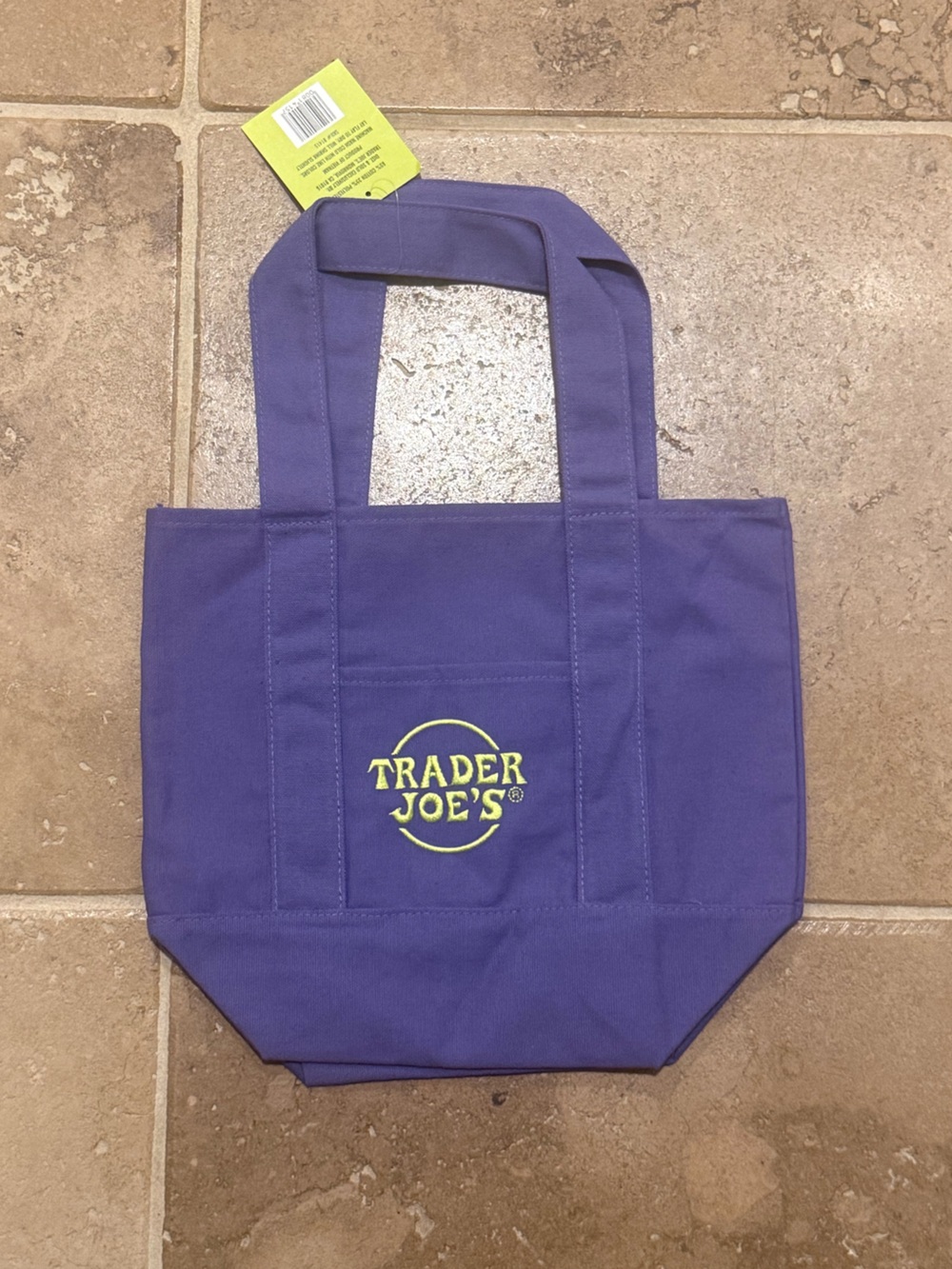 Trader Joe’s 2025 fall Purple tote bag NWT